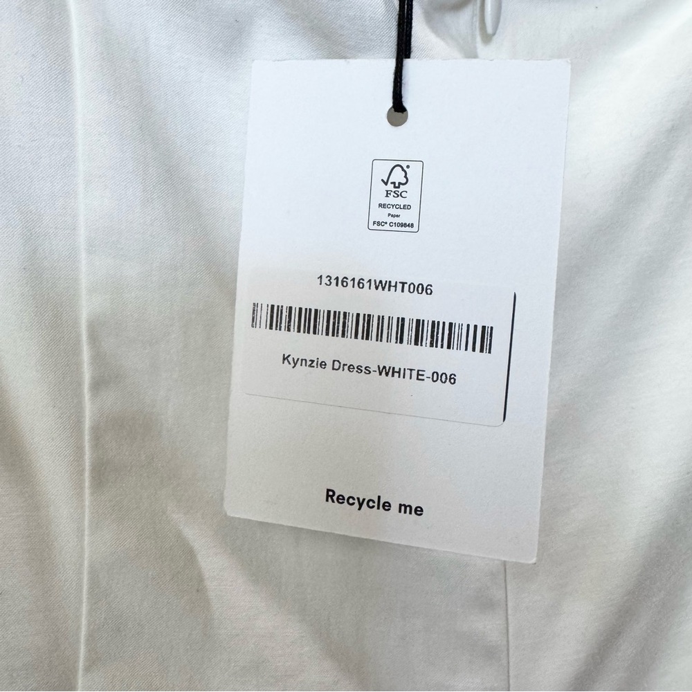 NWT Reformation Kynzie Dress Midi Strapless White 6 - Picture 6 of 15